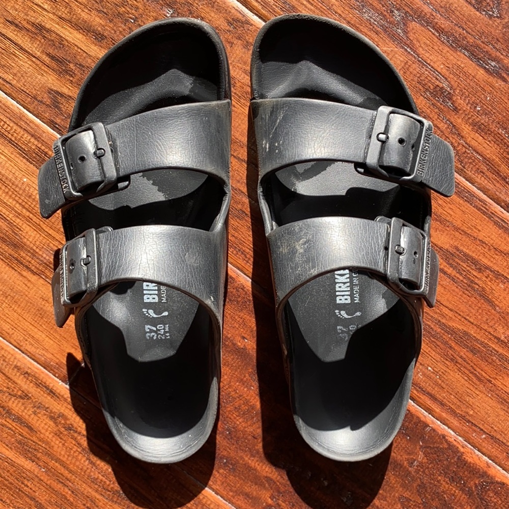 Arizona Black plastic Birkenstock’s